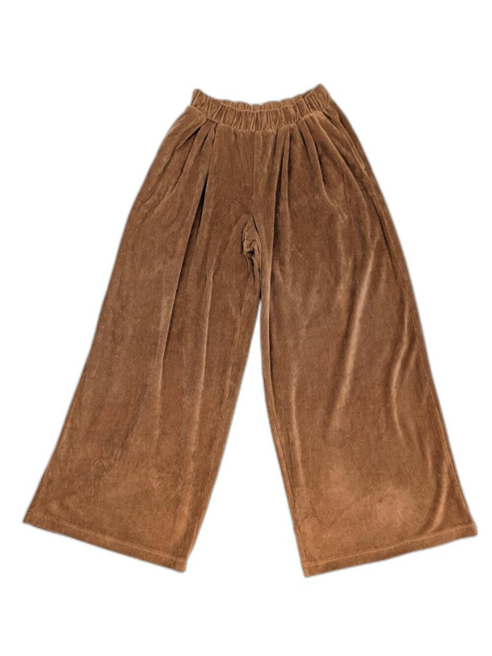 NWT Aerie | Corduroy Wide Leg Pull On Pants in Camel Tan | Size Medium - Picture 6 of 11